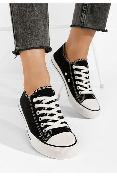 B T Shoes Pantofi de tenis pentru femei Black Mackerel