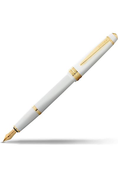 Mena Rise ŞirinShop At0746-10Mf Bailey Light Fountain Pen White Gold (M Nib) 1108107
