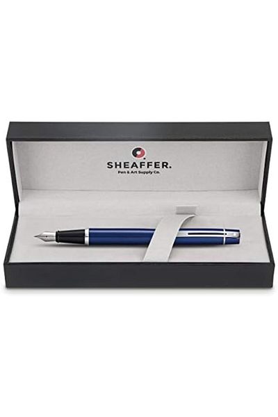 Mena Rise Şirinshop 9341-0 300 Series Fountain Pen (m) Bright Blue Chrome 1108107