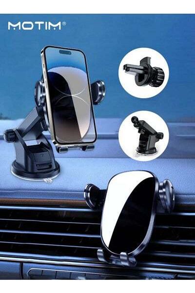 MOTIM Car Phone Holder For Dashboard/Windshield/Air Vent, Rotateable Stable Car Mobile Holder Car Mount