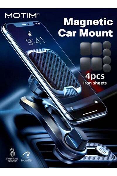 MOTIM Magnetic Car Holder Double Air Vent Locking Phone Mount Mobile Stand Replacement Metal Plates Set