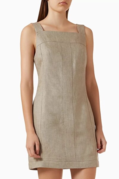 12storeez Linen Mini Dress, Comfortable and Elegant