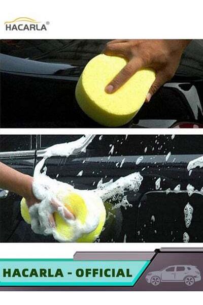 MOTIM 5 Pcs Honeycomb Structure Compression Sponge 2 Pcs Soft Car Detailing Brush Long Handle Brushes