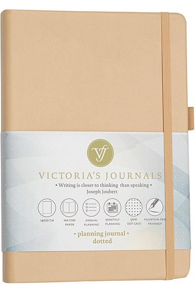 Mena Rise Şirinshop Hard Cover Elasticated Undated Thick Leafed Dotted Notebook 14X20 cm 1108107