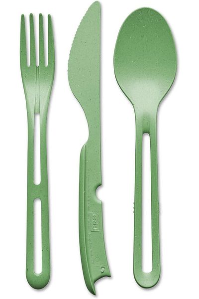Mena Rise Şirinshop Green Fork Spoon Knife Set 1108107