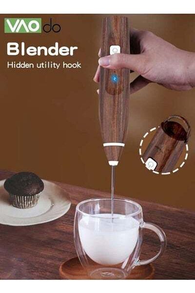 VAODO Portable Milk Frother Handheld Maker for Coffee USB Mini Mixer Foam Coffee Maker Electric Mixer
