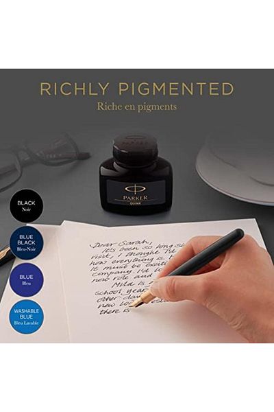 Mena Rise Şirinshop Quink Fountain Pen Bottle Ink, 57 Ml, Blue-Black 1108107