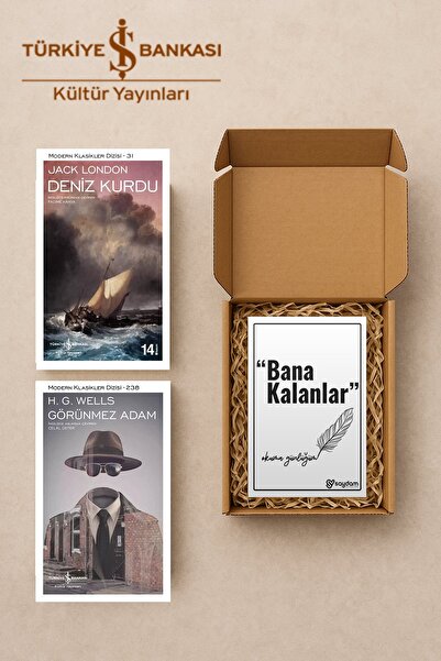 TÜRKİYE İŞ BANKASI KÜLTÜR YAYINLARI Deniz Kurdu & Görünmez Adam Seti