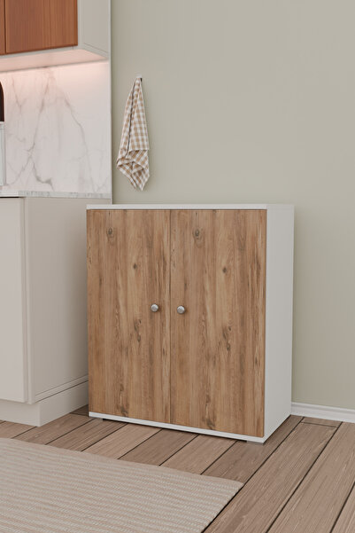 Remaks ŞELALE Mutfak Dolabı Erzak Kiler Dolabı Çok Amaçlı Dolap Mutfak Rafı meşe