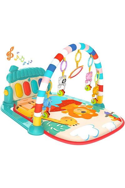 Generic Baby Play Mat Gym with Piano, Lights & Music – Tummy Time Activity Center for Infants & Toddlers
