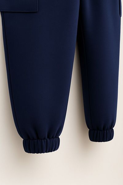 voyyo kids baby Pantaloni de sport Jogger din bumbac pentru băieți – cu buzunare cargo și șnur |   Partea de jos sport confortabilă pentru școală