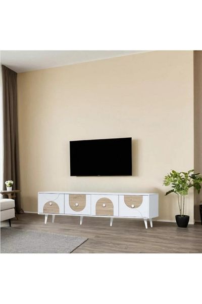 DEC9 Plasma TV table with an elegant and modern design, 180 cm