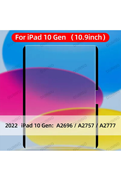 Yesnıce Apple İpad 10.Nesil 10.9 İnç Uyumlu Manyetik Kağıt Hisliyatlı Ekran K...