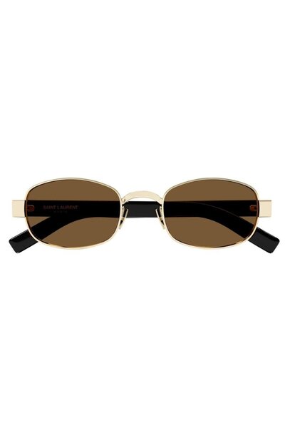 Saint Laurent Paris Sl 706 001 53-22 Women's Sunglasses – Rectangular Frame, Brown Lens
