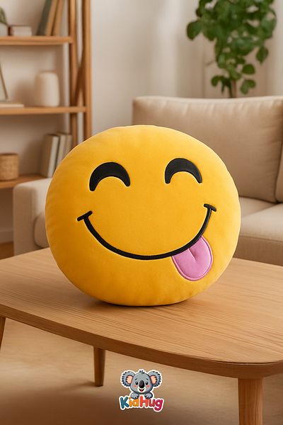 KidHug Emoji Plush Pillow – Optional - Lover, Choice, Kokoş Emoji Pillows, Home Car Office Gift Smile