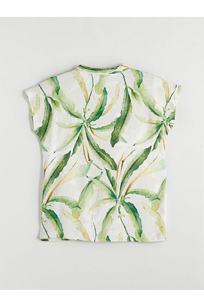 LC Waikiki Mixed Cheeky Collar Floral Blouse