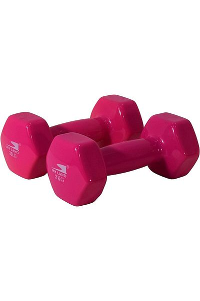 Skyland SKY LAND Classical Head Vinyl Dumbbells/Hand Weights Pair/Vinyl Coated Dumbbells for Home Gym, Exerc