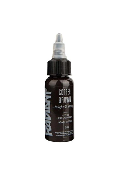 Radiant Coffee Brown - Tattoo Dövme Boyası - 1oz/30ml