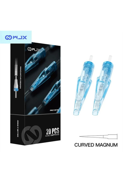 WJX 1019RM-1 19 RM 0.30mm Round Magnum Long Taper Kartuş Dövme İğnesi 20 Adet