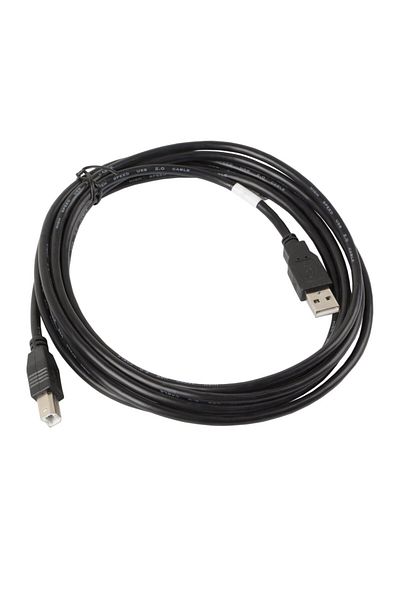 Lanberg USB 2.0 printer cable, Lanberg 41353, length 3 m, USB-A male to USB-B male, black