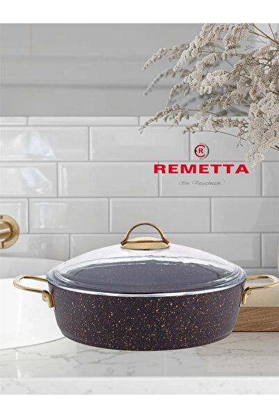 Remetta Elite GOLD Granit Basık Tencere Serisi ( 30 CM-- 6 LT )