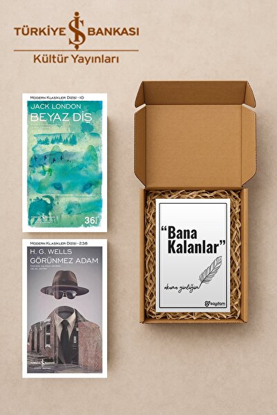 TÜRKİYE İŞ BANKASI KÜLTÜR YAYINLARI Beyaz Diş & Görünmez Adam Seti