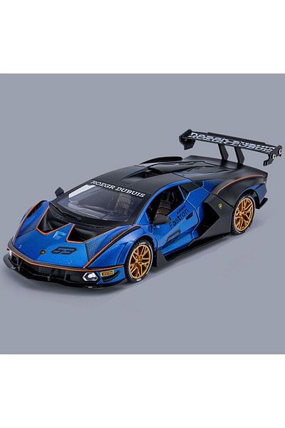 BaoBao Lamborghini Essenza SCV12 blue car 1:24 scale detailed metal sports model BAOBAO