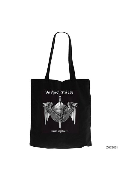 Z zepplin War Torn Iconic Nightmare Black Zippered Cloth Bag Gabardine