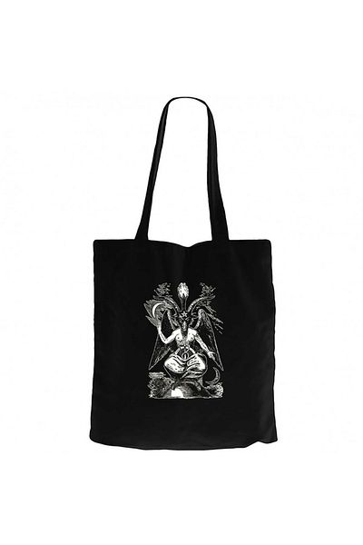 Z zepplin Baphomet Cliphas Levi Del Black Zippered Cloth Bag Gabardine