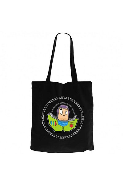 Z zepplin Ice Lightyear Tiny Black Zippered Cloth Bag Gabardine