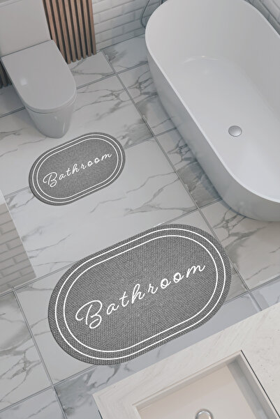 THEMODERNHANE سجادة حمام صديقة للبيئة منقوشة بالقش، قاعدة مضادة للانزلاق، آمن...