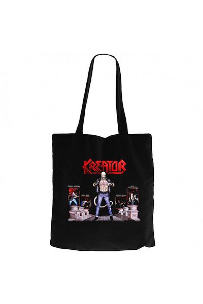 Z zepplin Kreator Terrible Certaint Black Zippered Cloth Bag Gabardine