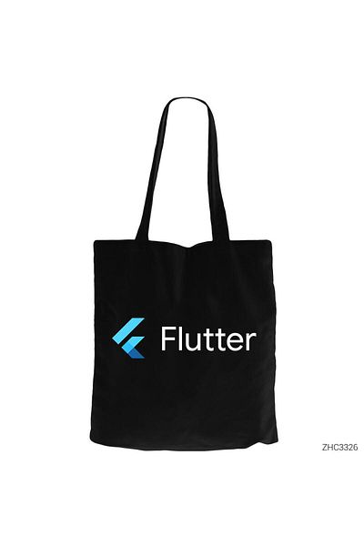 Z zepplin Geantă Flutter neagră cu fermoar din pânză Gabardine