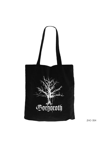Z zepplin Geantă neagră Gorgoroth din pânză cu fermoar Gabardine