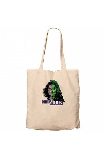 Z zepplin Geantă din pânză She Hulk Face Cream cu fermoar Gabardine