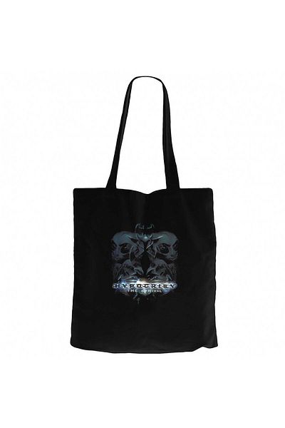 Z zepplin Hypocrisy the Arrival Black Zippered Cloth Bag Gabardine