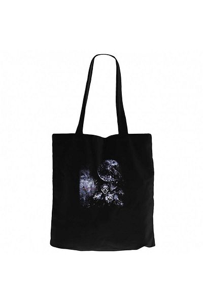 Z zepplin Moonspell Wolfheart Black Zippered Cloth Bag Gabardine