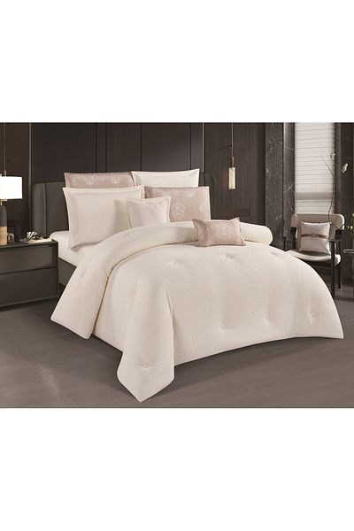 HOURS Horse 8-piece soft jacquard comforter set with a modern and distinctive design Corey-03