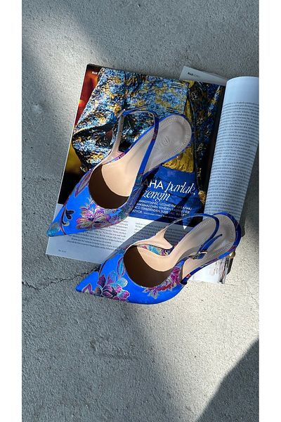 Letafia Valley Ethnic Pattern Heeled Shoes