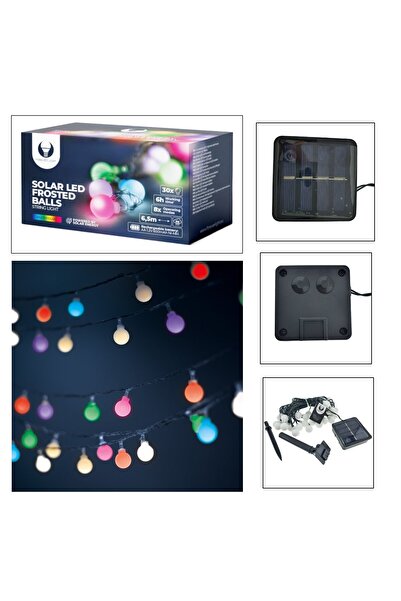 Forever Solar light garland with 30 LED bulbs, Forever Light 94589, 6.5m long, solar panel, battery