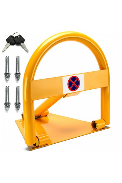 VERDA Foldable Parking Barrier with Steel Lock 41 cm