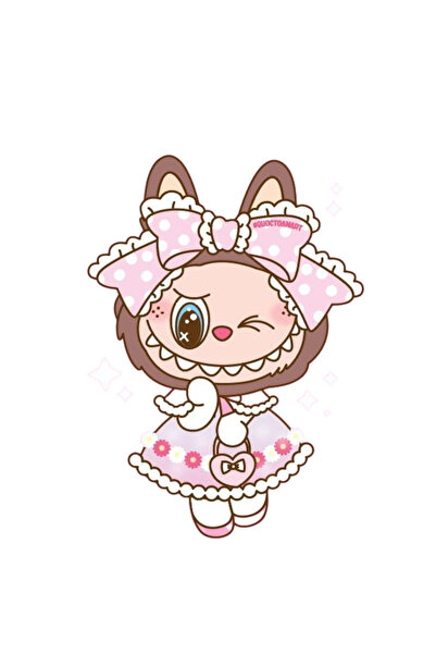 Ingift Sticker UV DTF Labubu 8 x 6 cm
