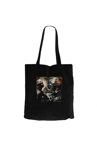 Z zepplin Born of Osiris Soul Sphere Black Zipper Cloth Bag Gabardine