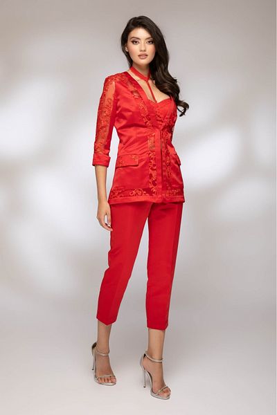 Atmosphere Fashion Red pencil pants