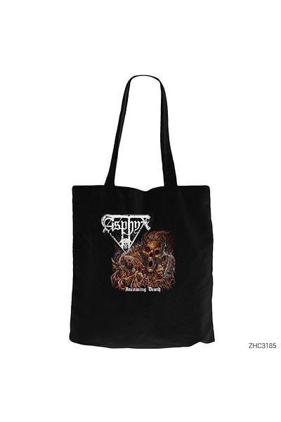 Z zepplin Asphyx Black Zippered Cloth Bag Gabardine