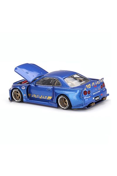 mini gt Kaido House Nissan Skyline Gt-R R34 Kaido Works Shinjuku V2 1:64 Diecast Model