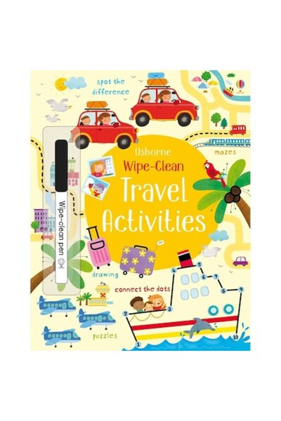 Usborne Избърсвай и почиствай - Пътешественически занимания - Книга (3+)