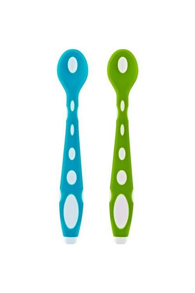 MBB ETİCARET Babyjem Silicone Food Spoon 563 Blue Green