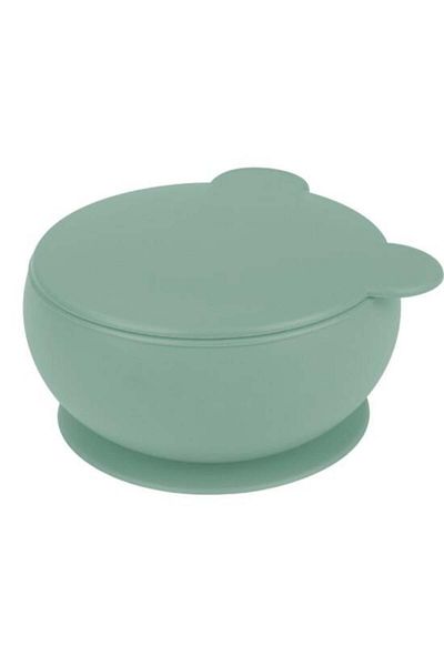 MBB ETİCARET OiOi Silicone Bowl with Lid River Green