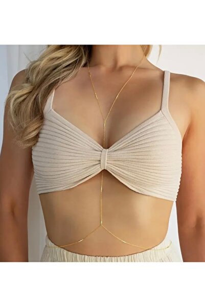 derokas Zarif Düz Model Çelik Vücut Zinciri Kararmaz